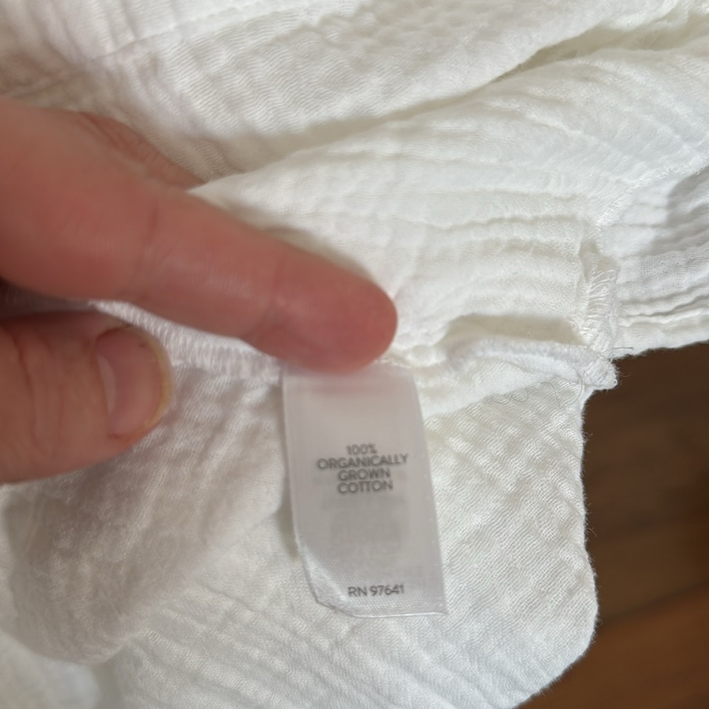 J Jill white organic cotton gauze tunic - Picture 3 of 5